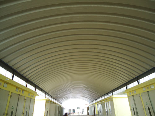 彩鋼拱形屋面 彩鋼拱形屋面