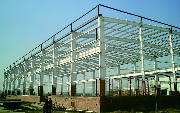 無(wú)梁拱 門(mén)式鋼架骨架圖